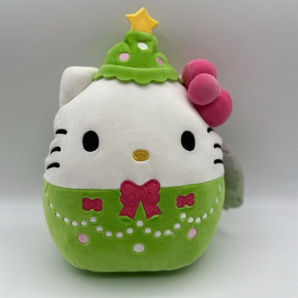 NEW Squishmallows 8” Hello Kitty And Friends Christmas Tree Plush Sanrio